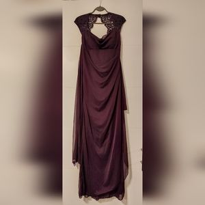 Plum Camille la vie dress with sash